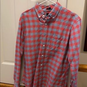 J Crew check slim fit button down
